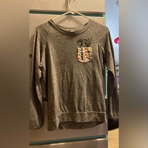 Gray longsleeve with panda